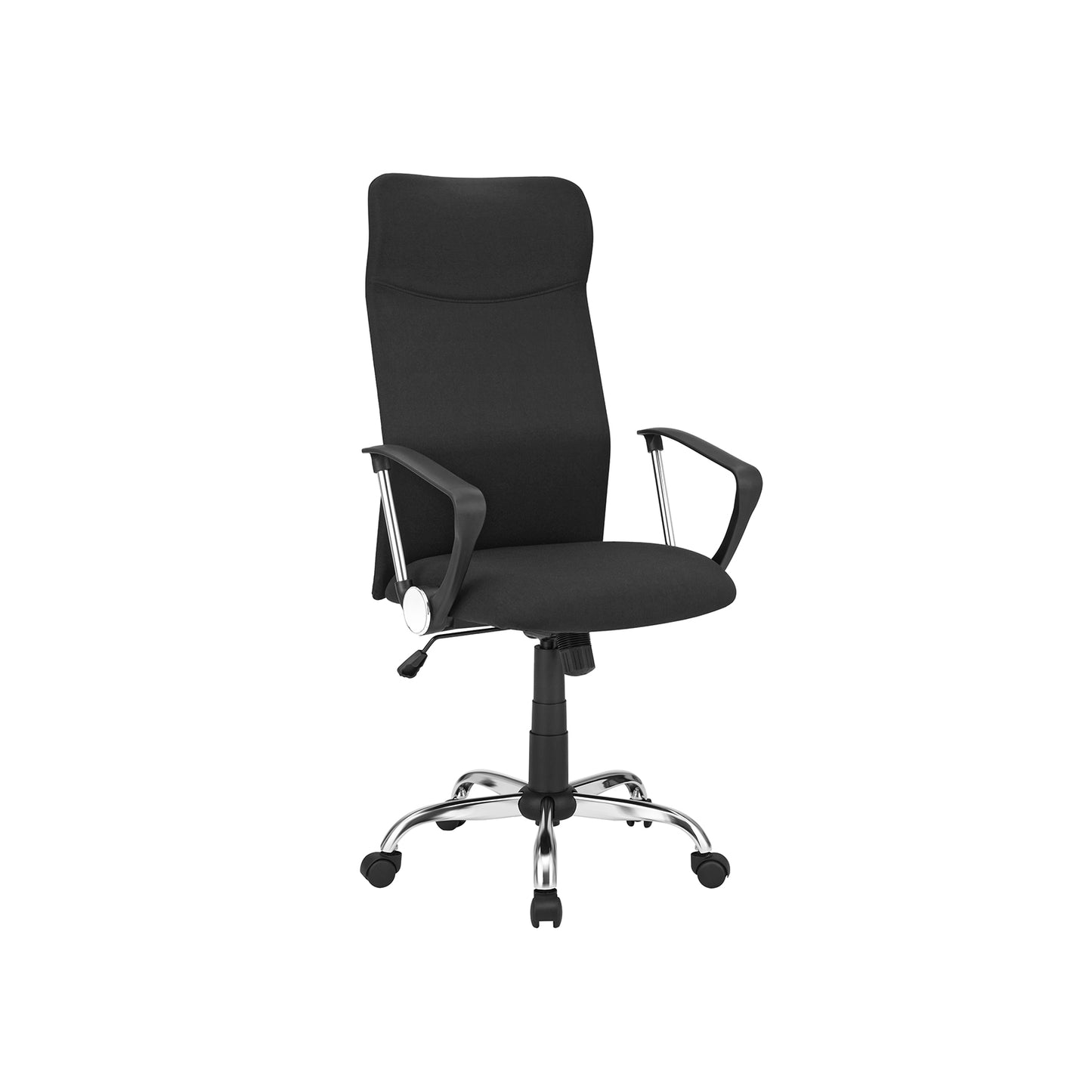 Ergonomischer Bürostuhl – Schwarz, Stoffbezug, Drehbar & Verstellbar bis 120 kg